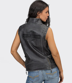 Жилет Electra Studded Leather Harley-Davidson