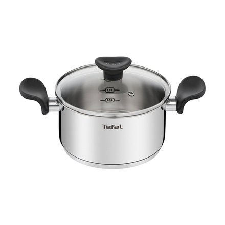 Кастрюля Tefal Primary с крышкой, нержавеющая сталь, 2,1 л