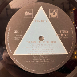 Винтажная виниловая пластинка LP Pink Floyd The Dark Side Of The Moon (Japan 1973) (No Obi) (Буклет, Плакат, Открытка) 1 Пресс