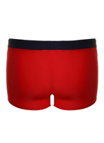 Классические мужские плавки-боксеры с контрастным поясом (Размер: XXL) (Цвет: зеленый)