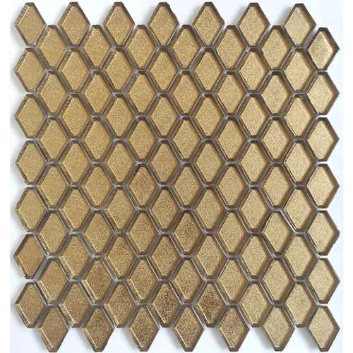 Мозаика стеклянная Diamanti d'oro 24x42x6 Alchimia золото желтый