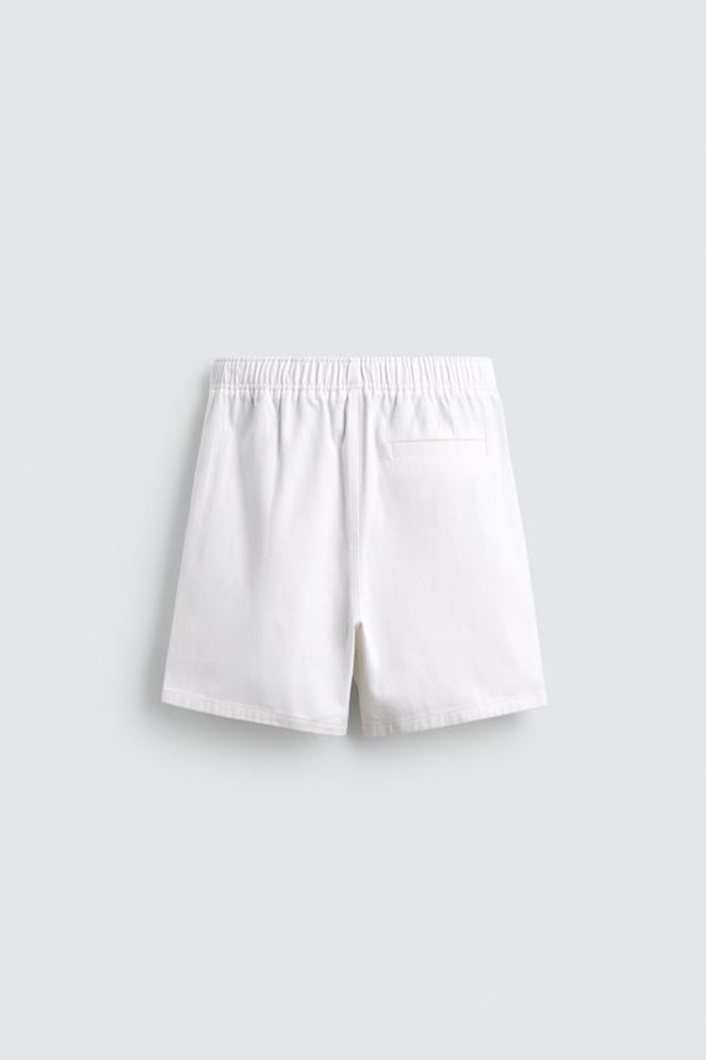 ZARA ШОРТЫ RELAXED FIT ИЗ РЕЛЬЕФНОЙ ТКАНИ, БЕЛЫЙ