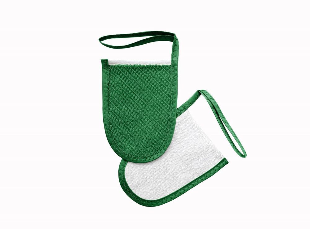 Мини-варежка для лица и декольте Изумруд (Шелковица)