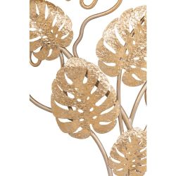 Консоль Monstera Deliciosa Wood (Монстера) Айвори Мраморное золото