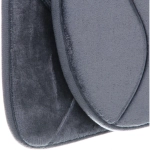 Набор для ванной и туалета 3 пр. «Волна» ( 2 коврика 50*80+50*40, 1 чехол на крышку унитаза) серый