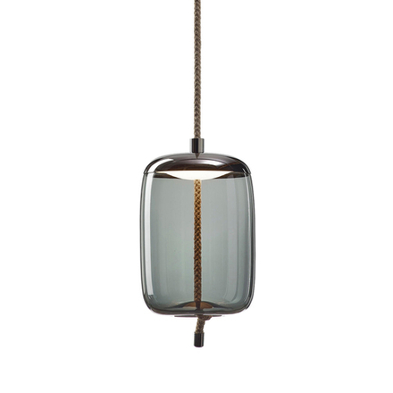 Pendant design lamp  Knot Cilindro by Brokis (Smoky)