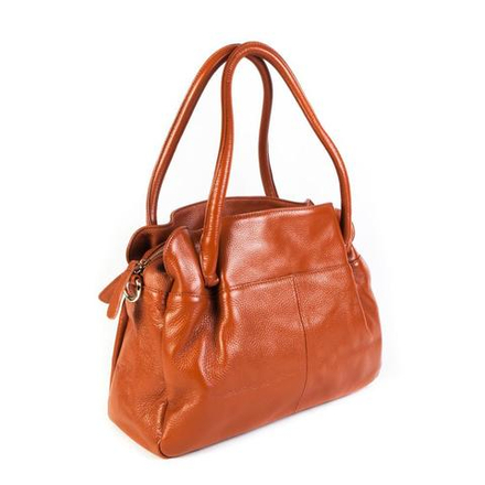 Сумочка женская средняя кожаная 33х26,5х14 см Doublecity 6421 Yellow