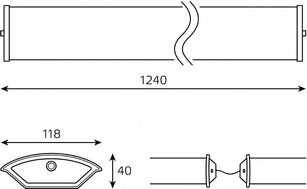 Накладной светильник Gauss ДПО 11-2*18-001 ЛАЙТ 909427212