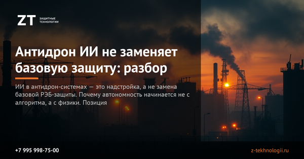 Антидрон ИИ не заменяет базовую защиту: разбор