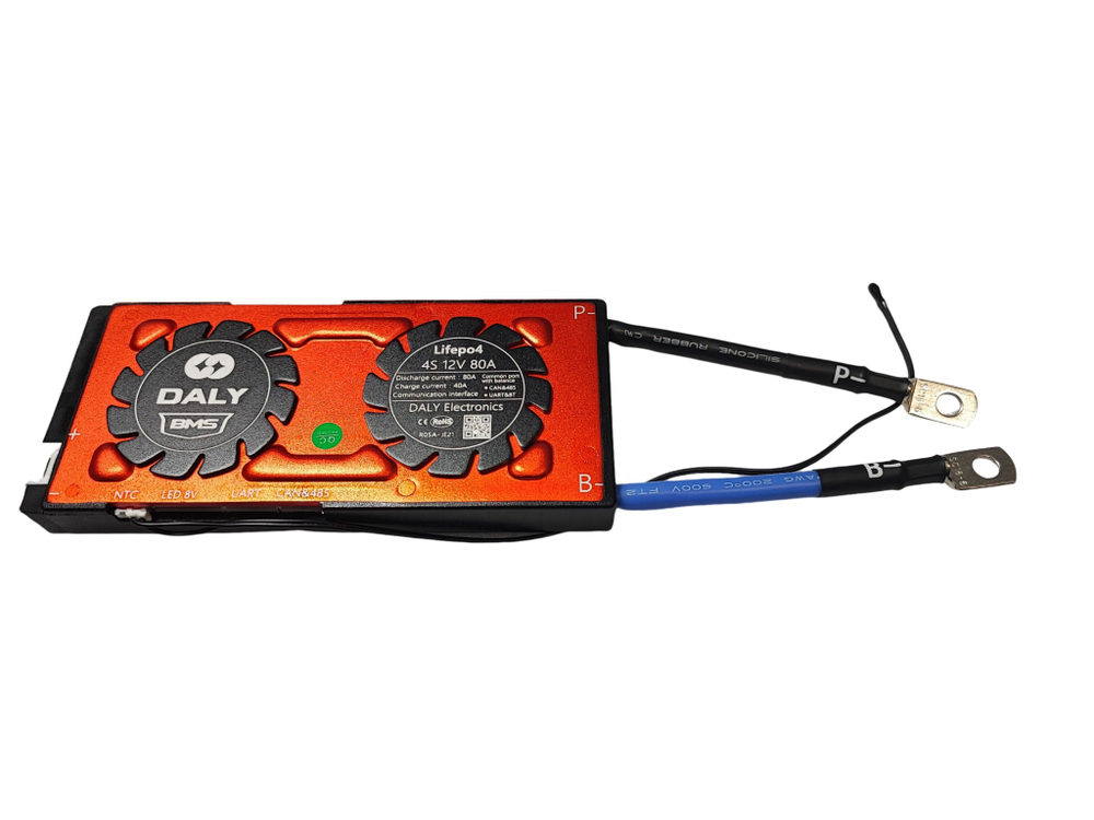 Плата контроля BMS Smart LiFePO4 4S 12V 80A