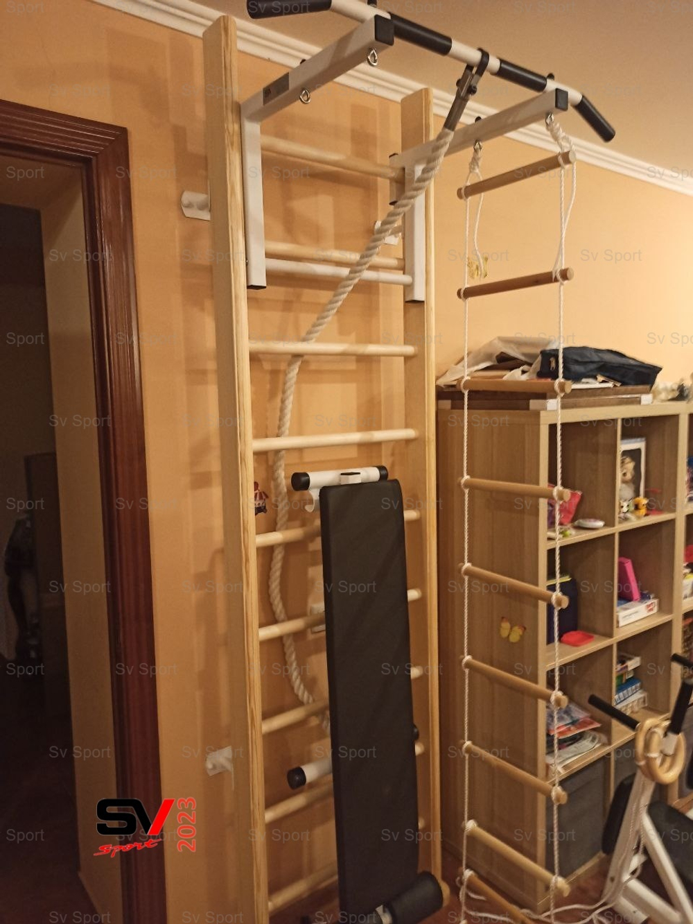 Монтаж шведской стенки Sv Sport в бетонные, кирпичные стены