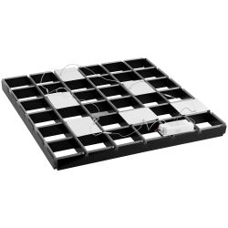 Светильник светодиодный ЭРА SPO-646-3-5K-B6 36Вт 5000К 89х89мм грильято 100х100 домино черный 6 кубиков драйвер | Светильники с внутренним драйвером