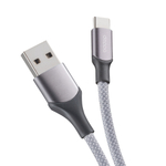 Дата-кабель Magneto, USB-A - USB-C, 1.5м, 5A, серый