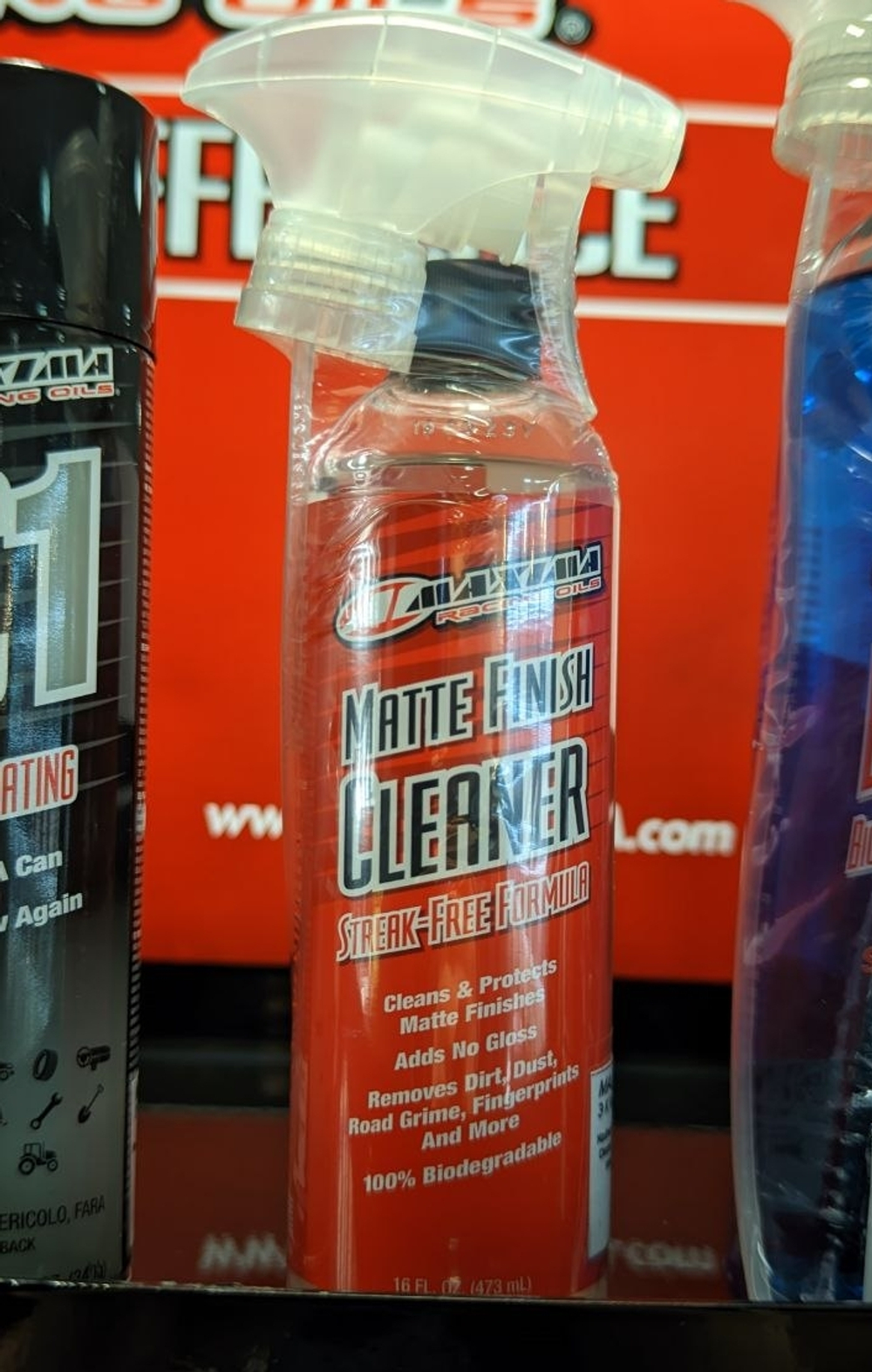 Очиститель матовых поверхностей Maxima Racing Oils Matte Finish Cleaner 473 ml.