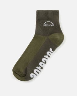 Носки Low Green Logo зеленые