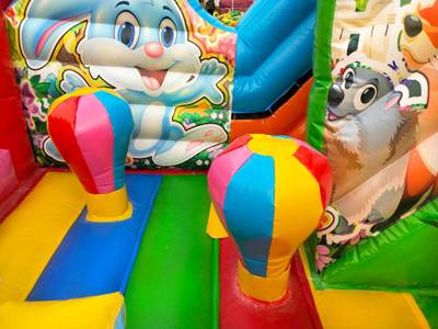 Коммерческий надувной батут «Зайка Степашка» 5*5*2,8 м