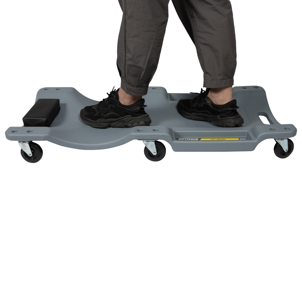 OPT-40130G Лежак ремонтный, подкатной, пластиковый, серый