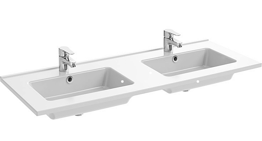 Раковина Jacob Delafon Ola EXVA112-00 120 двойная, белая