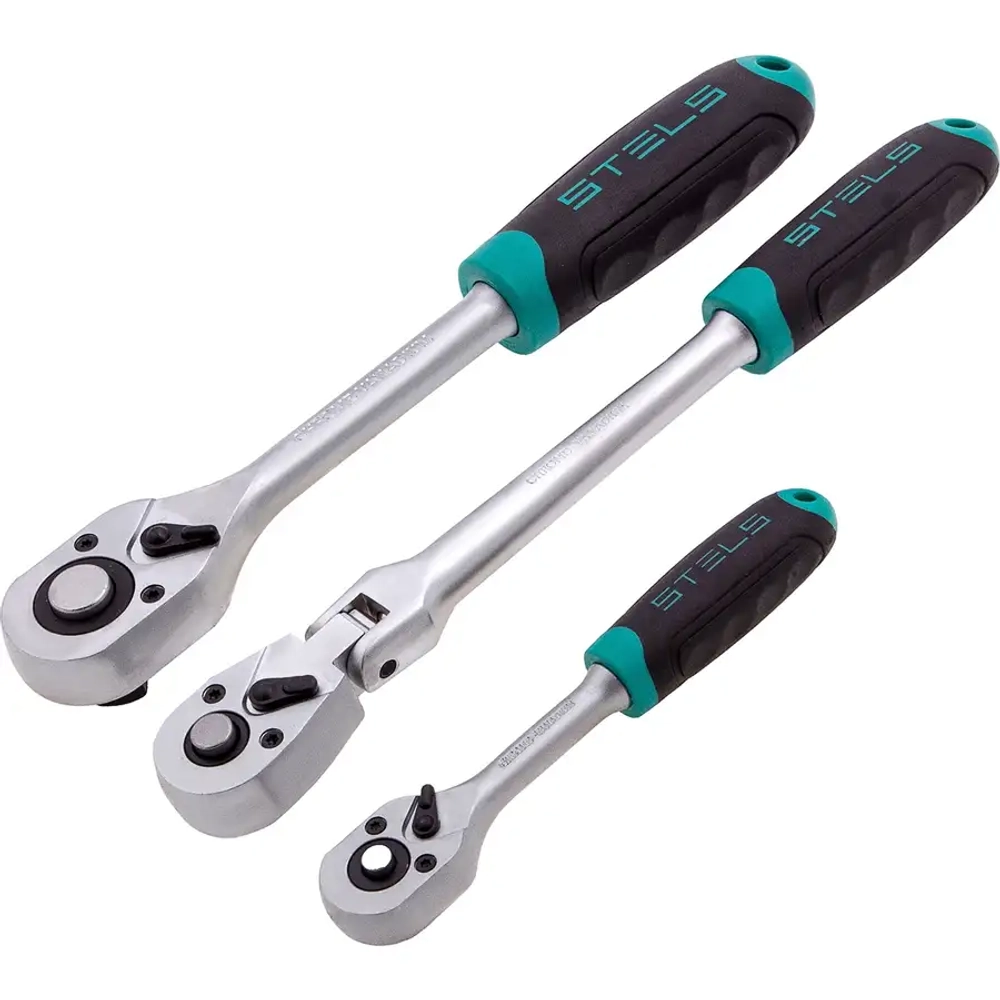 Набор инструментов, 1/2",3/8", 1/4", CrV, 142 предм. STELS 14107