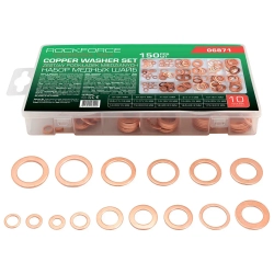 Шайбы медные, набор 150пр. RockFORCE RF-06871