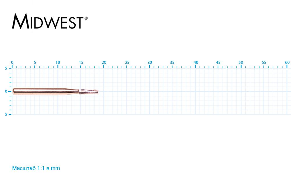 Бор твердосплавный Midwest - 523 FG 701 Multiprep