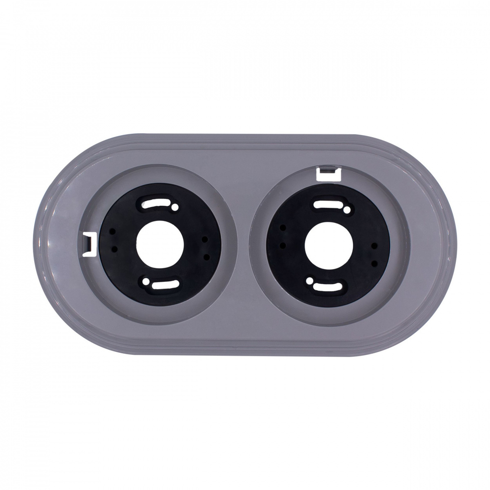 Рамка 2-х постовая, пластик, цвет Титан BF1-620-26