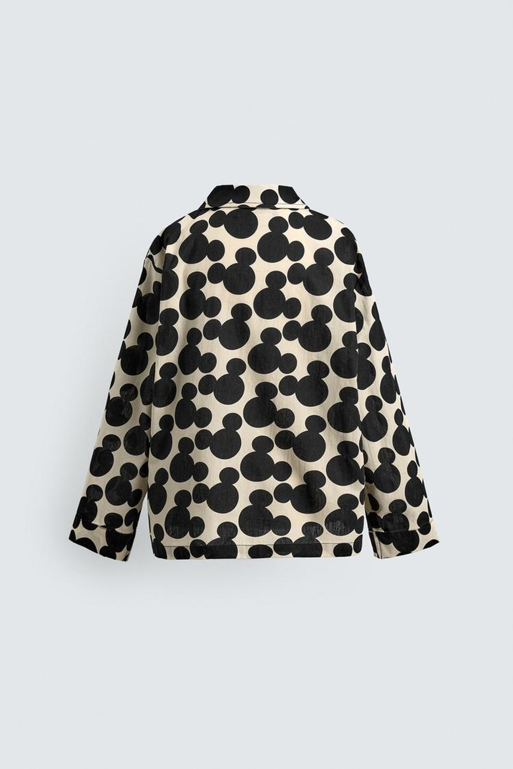 ZARA X DISNEY ПИЖАМА С ПРИНТОМ МИККИ МАУСА, ЧЕРНЫЙ/ЭКРЮ