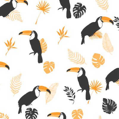 Тукан в тропиках