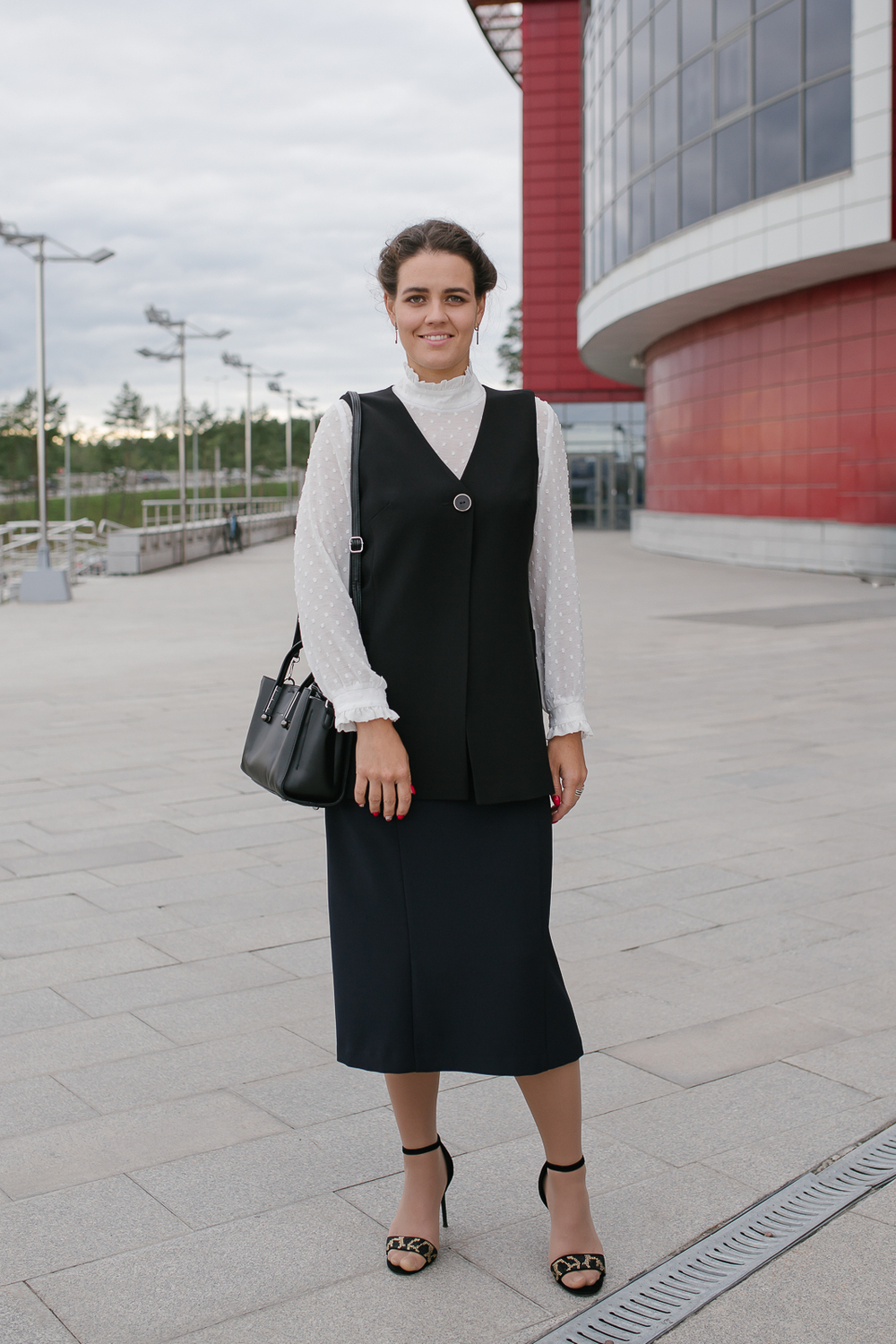 Блузка 2984ВЕА, горох #99Га092984ВЕ