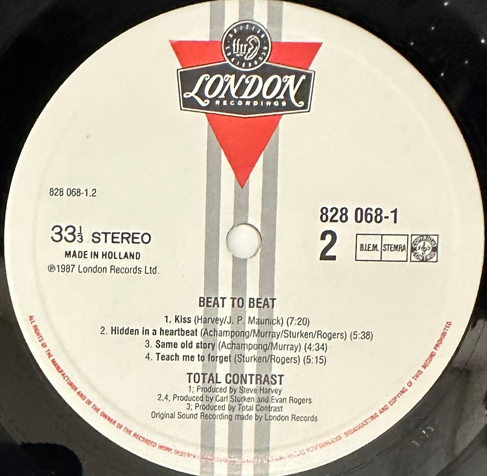 Total Contrast - Beat To Beat (Голландия 1987г.) В