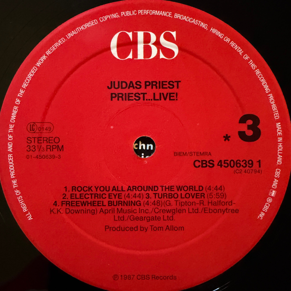 Judas Priest ‎– Priest...Live! 2LP (Голландия 1987г.)Т
