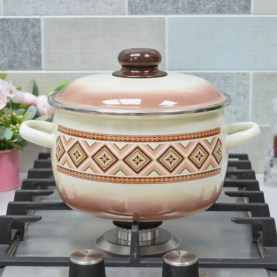 Кастрюля 3л "Шоколад" слоновая кость