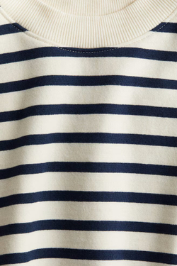 H&M Толстовка оверсайз с круглым вырезом, полоски