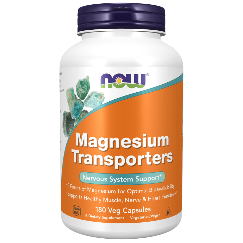 Now Foods Magnesium Transporters 180 veg capsules, Магний
