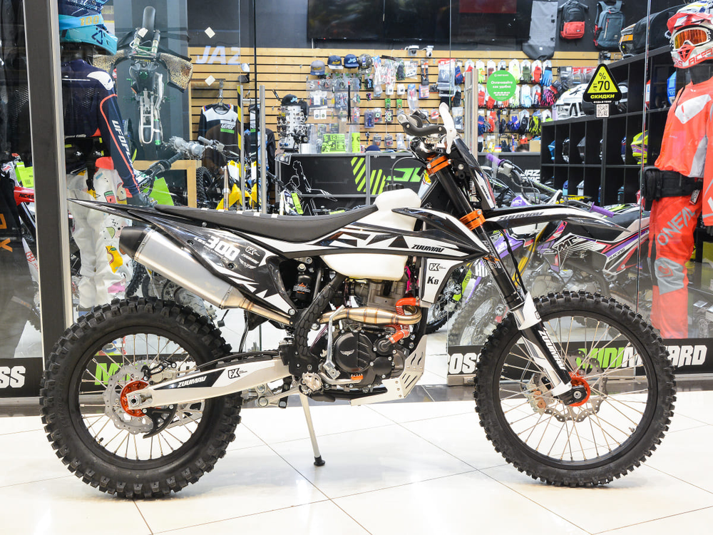 Мотоцикл кроссовый эндуро ZUUMAV FX K8 (CBS-300) Black 21/18