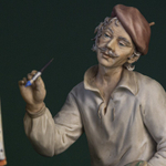 Фарфоровая мануфактура Capodimonte «Живописец»