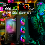 Игровой компьютер PROBOOK PC (AMD Ryzen 5 4500, RAM 16ГБ, SSD 512ГБ, NVIDIA GeForce GTX 1660 Super, Win 11 Pro)