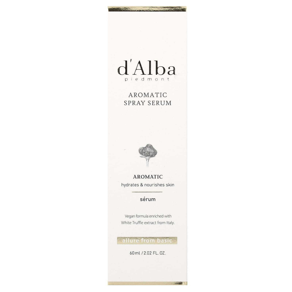 d'Alba, ароматическая сыворотка-спрей, 60 мл (2,02 жидк. унции)