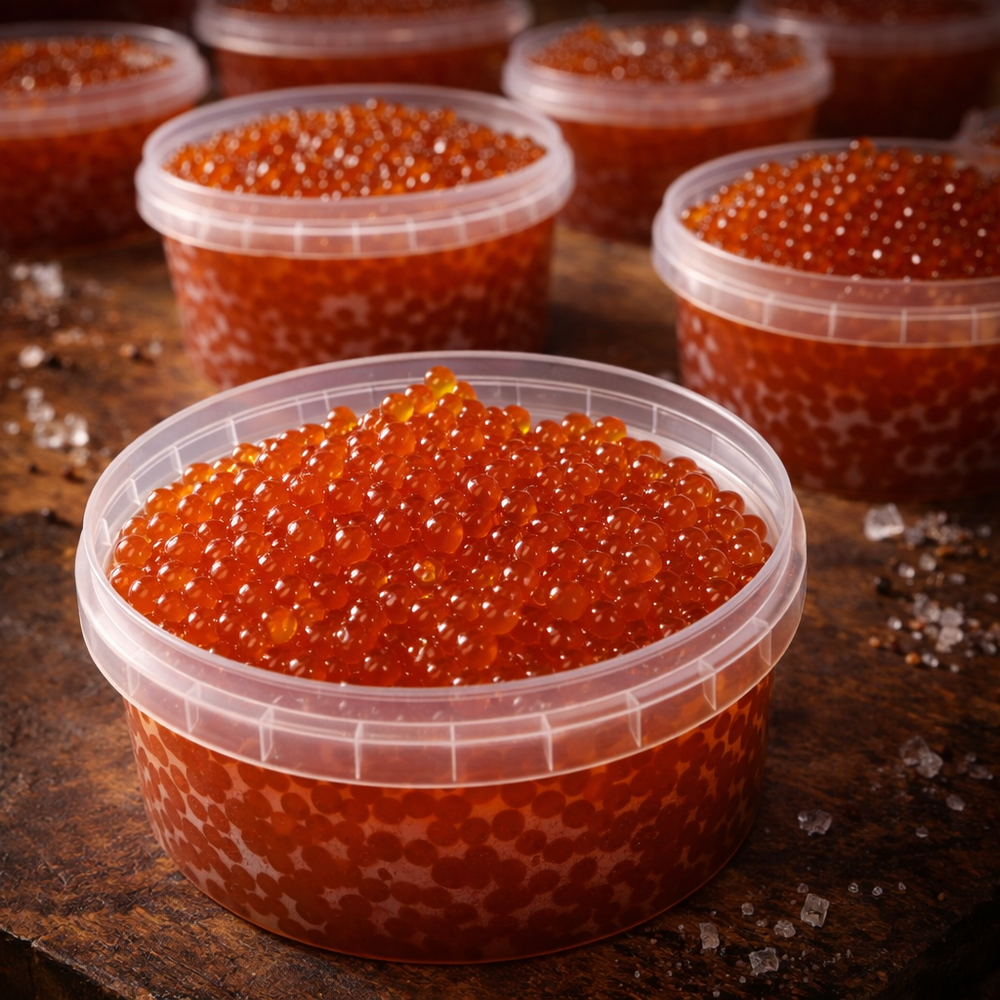Икра кеты премиум-качества, 250 гр, БЕЗ КОНСЕРВАНТОВ