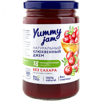 Джем клюквенный без сахара Yummy Jam 350г