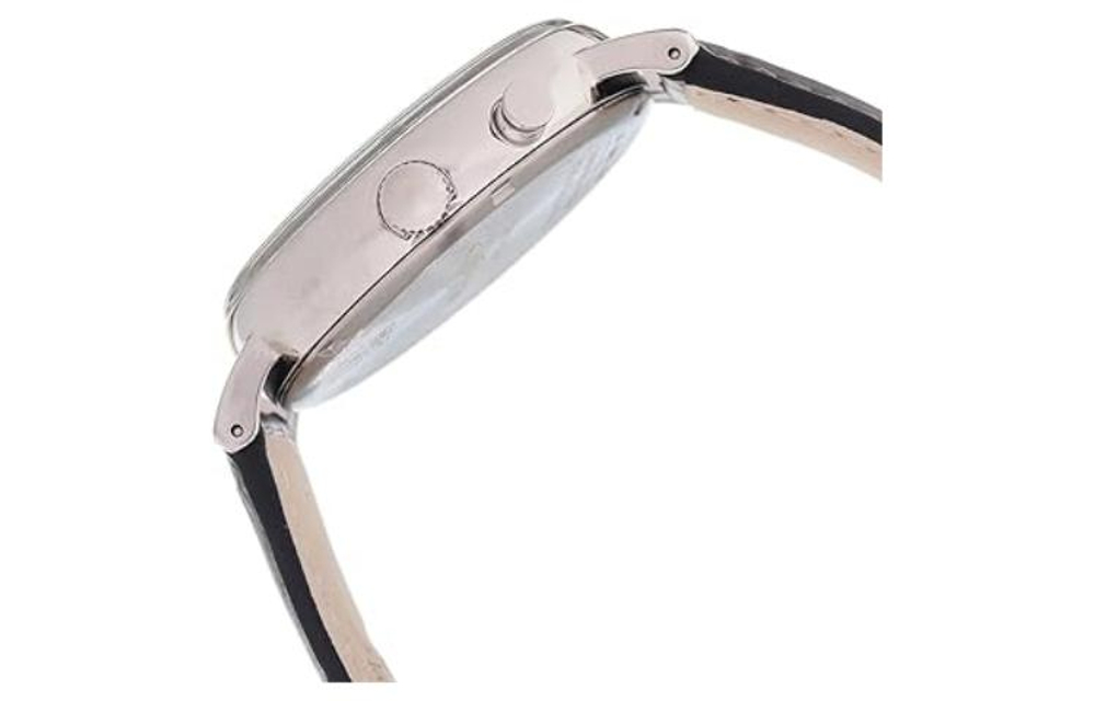 ZEPPELIN Hindenburg Collection Quartz Movement Unisex Watch White Dial Stainless Steel Case Leather Strap