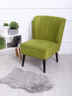 Кресло "Donatello" антивандальный велюр эпл/венге