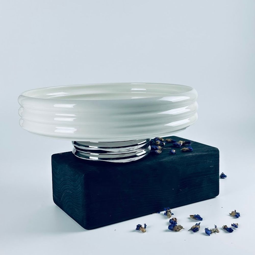 Lenardi 163-067 Фруктовница 26см на ножке MULTICOLOR в под.уп.(х8)Фарфор