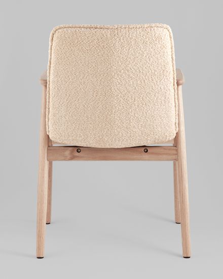 Стул обеденный Kembridge натуральное дерево бежевый букле