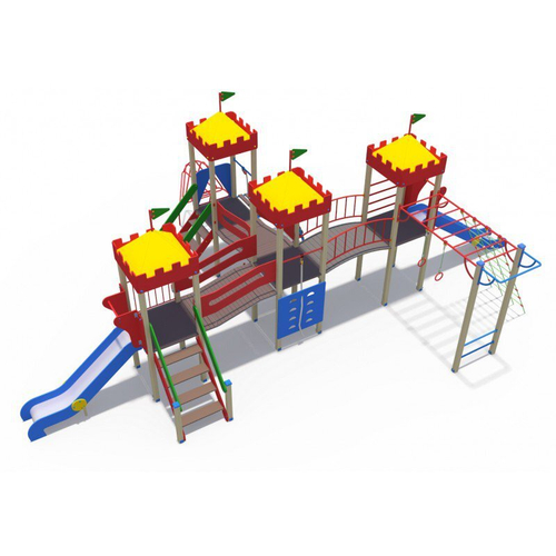 Детский игровой комплекс Империя Замок 4 с лазом ДИО 02043