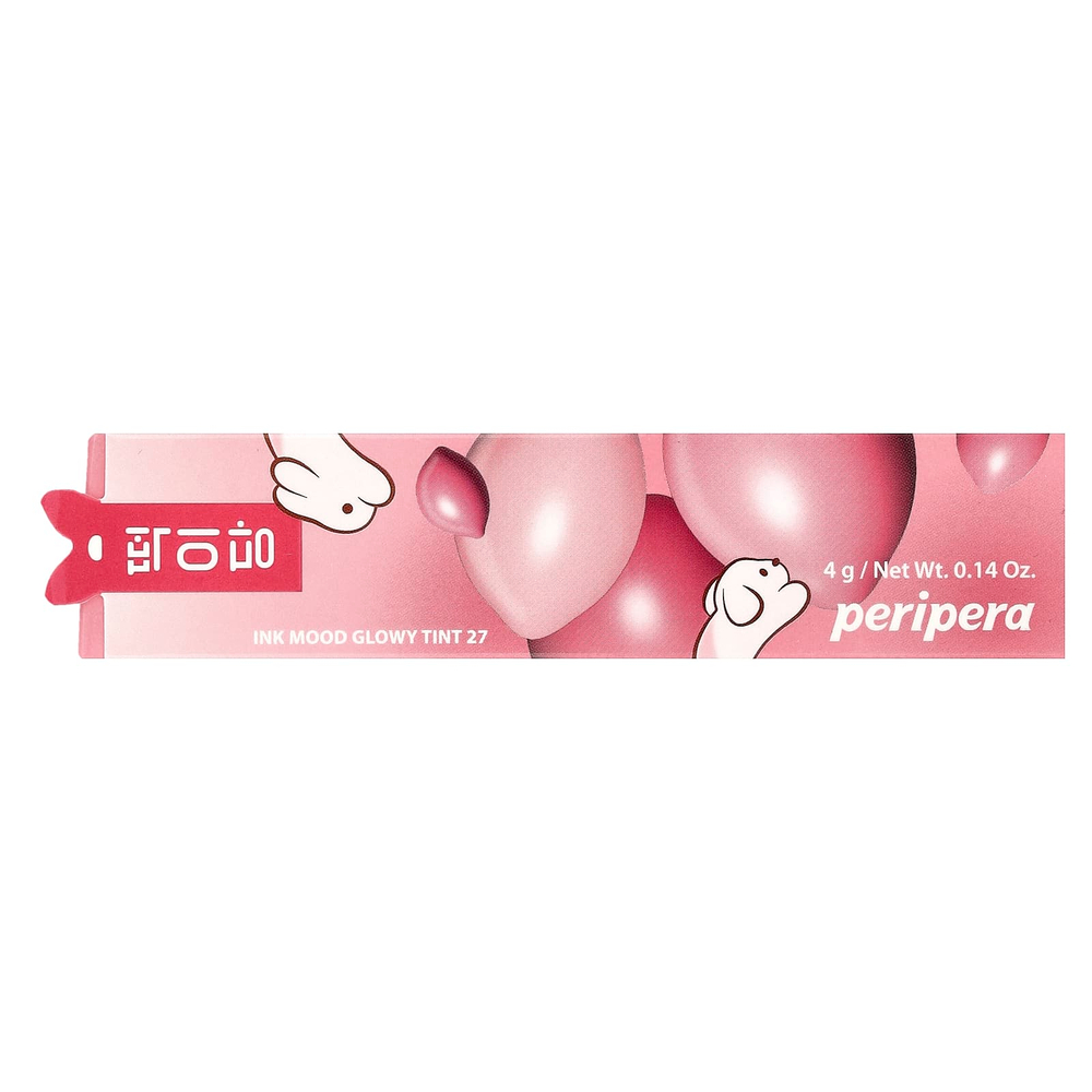 Peripera, Ink Mood Glowy Tint, оттенок 27 Joking Pink, 4 г (0,14 унции)