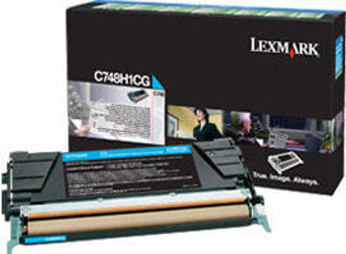 Картридж тонерный голубой 1 шт Lexmark C748H1CG