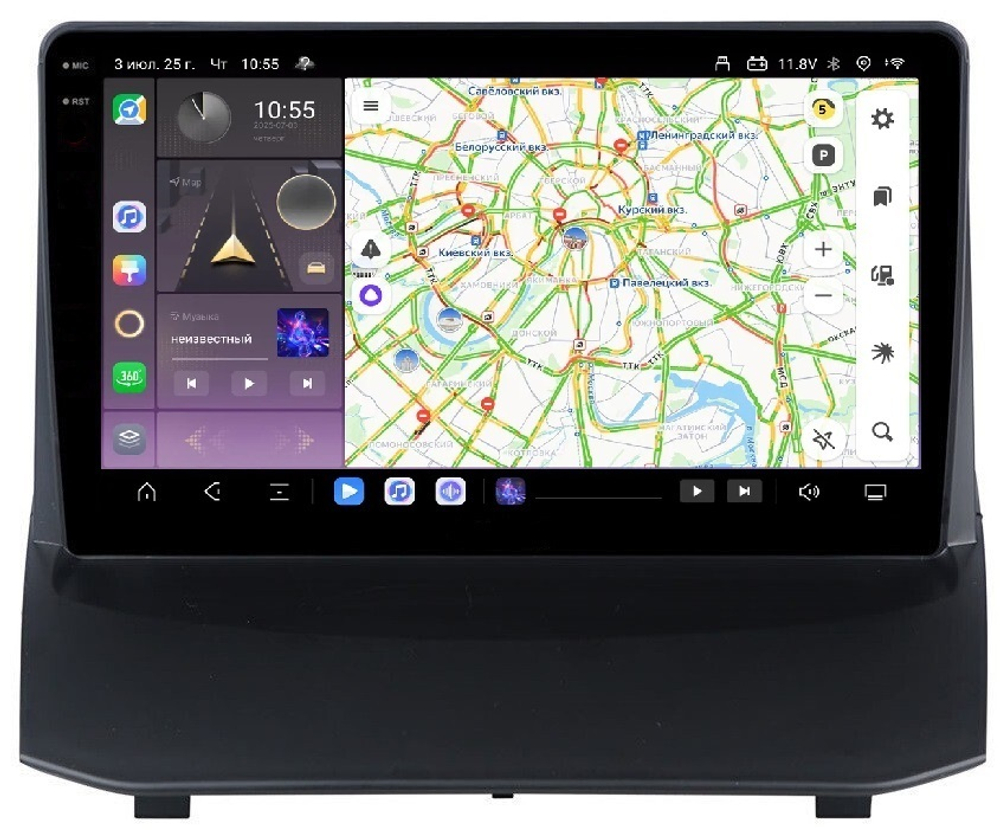 Магнитола для Ford Fiesta 2008-2014 - Carmedia OL-9285 QLed+2K, Android 13, TS20, CarPlay, 4G SIM-слот