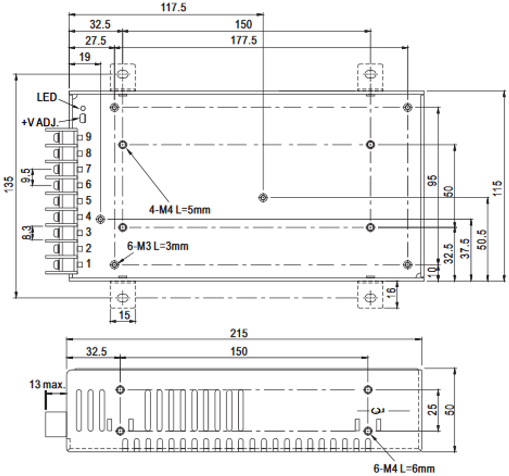Преобразователь DC-DC модульный Mean Well SD-200C-48