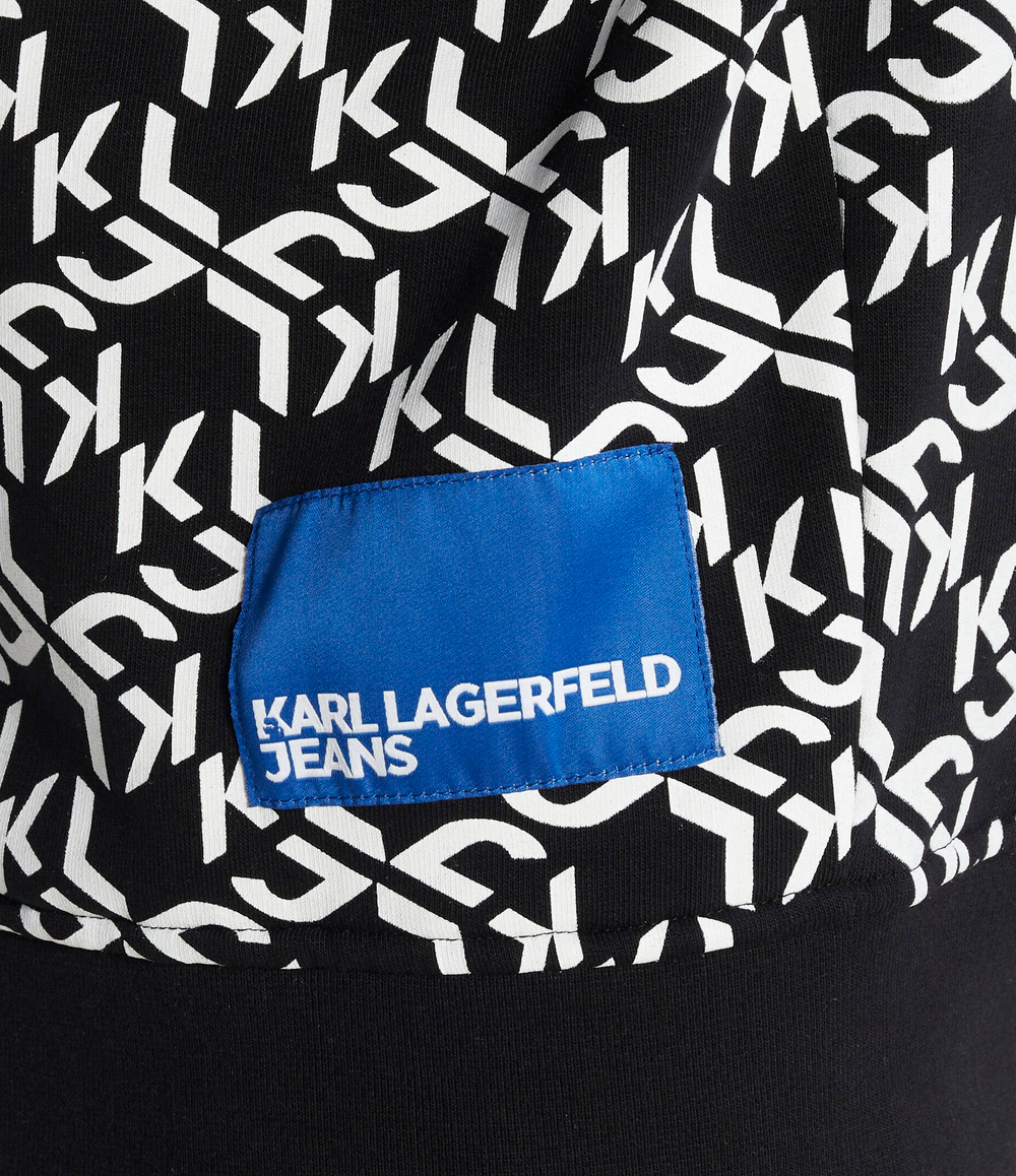 Худи monogram Karl Lagerfeld Jeans - черный(240J1809)
